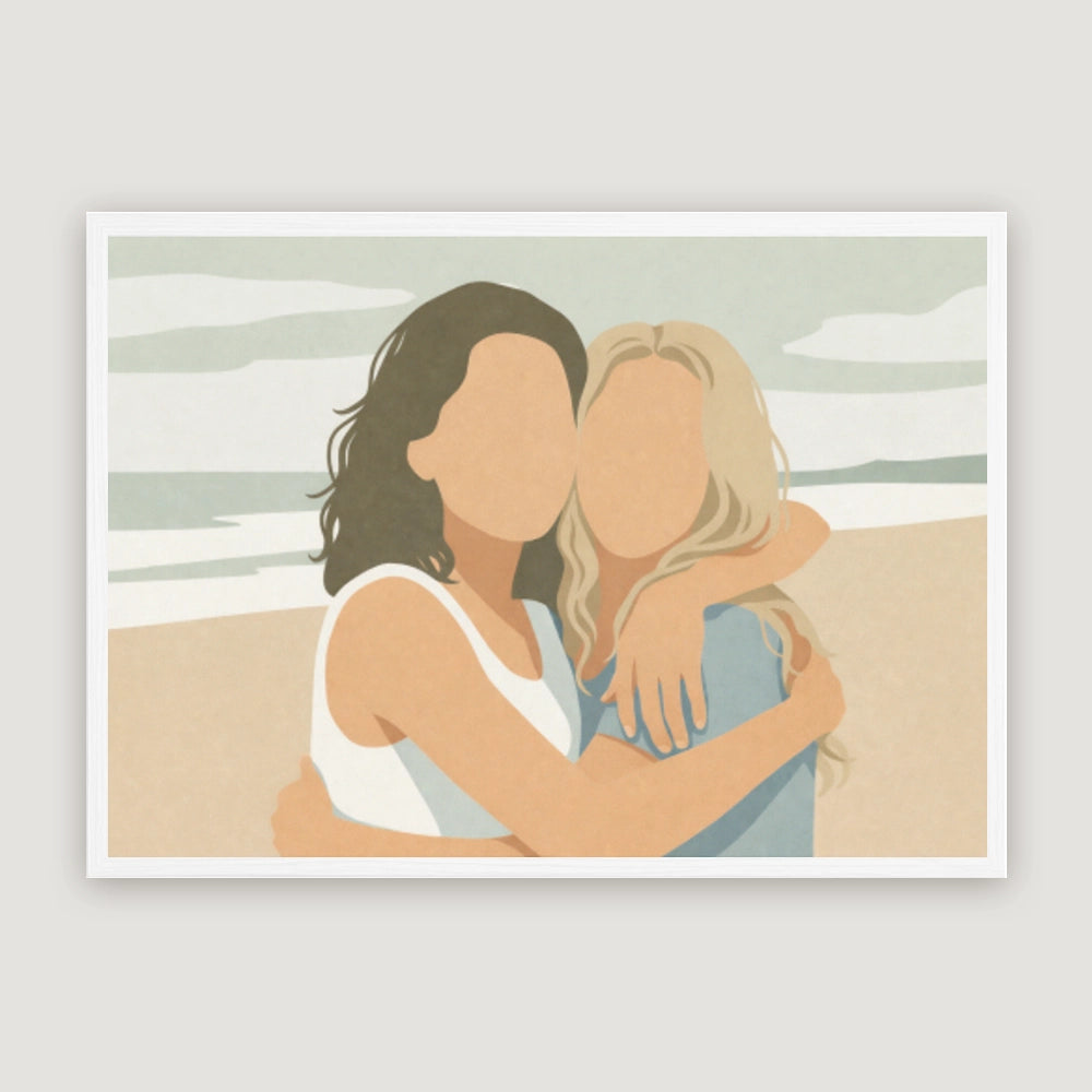 Personalisiertes Wandbild Portrait "Mama" | diverse Stile