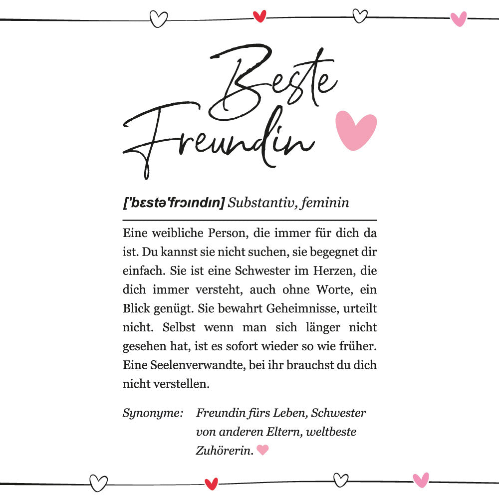 Deko-Glasflasche Nr. 1 "Definition" mit LED Lichterkette & Spruch im DUDEN-Stil als Geschenk | Lichterflasche | Flaschenlicht | LED Deko