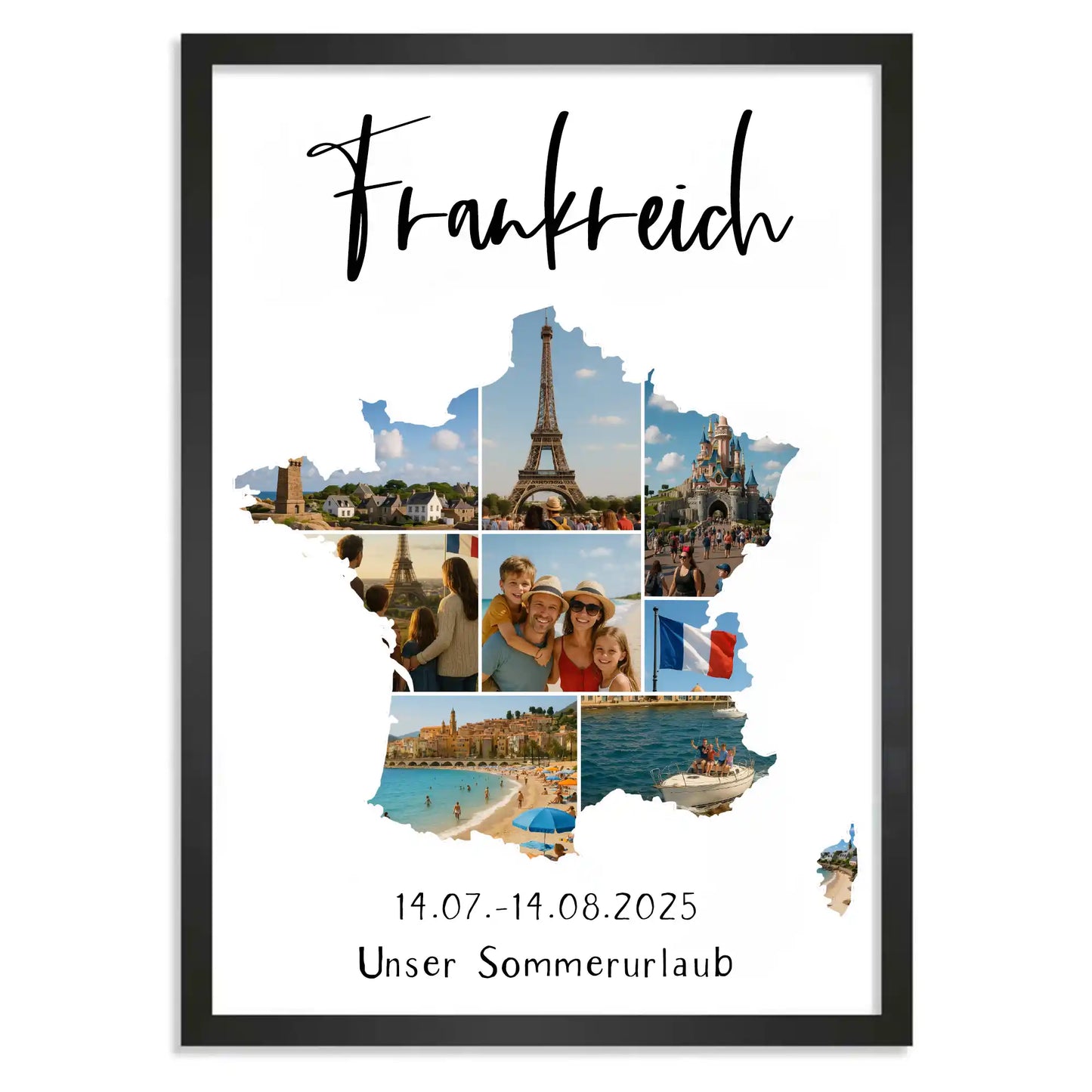Personalisiertes Poster "Unser Urlaub"