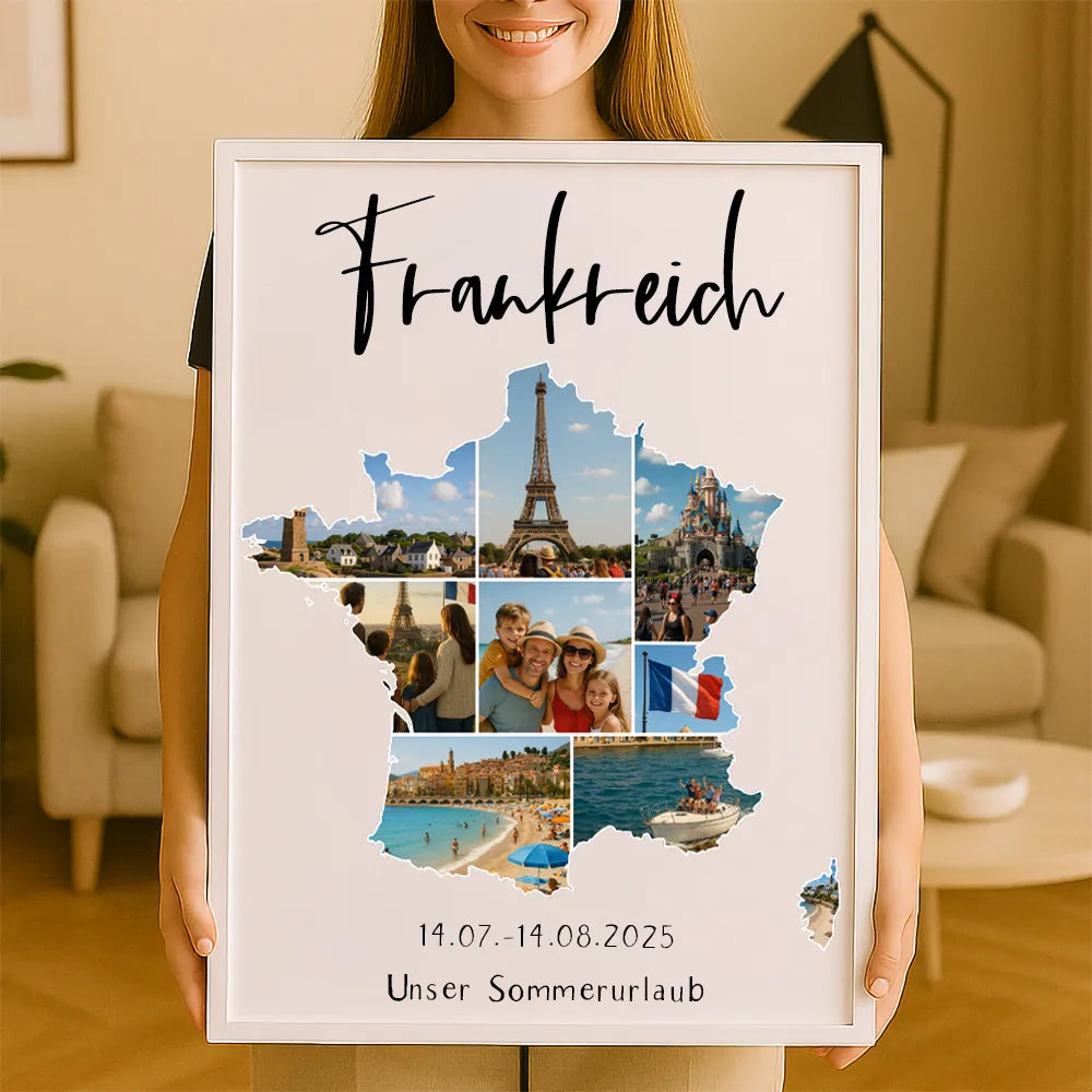 Personalisiertes Wandbild "Unser Urlaub"