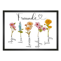 Personalisiertes Poster "Geburtsblume"