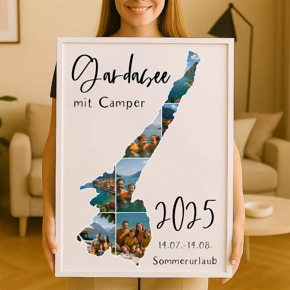 Personalisiertes Wandbild "Unser Urlaub"