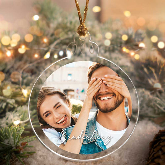 Acrylglas-Weihnachtskugel - personalisierbar mit deinem Bild
