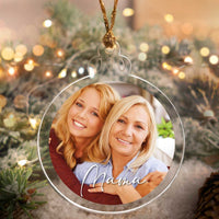 Acrylglas-Weihnachtskugel - personalisierbar mit deinem Bild