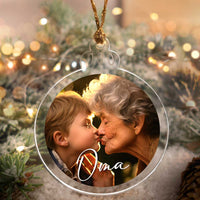 Acrylglas-Weihnachtskugel - personalisierbar mit deinem Bild