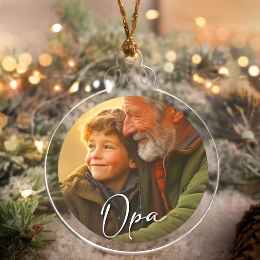 Acrylglas-Weihnachtskugel - personalisierbar mit deinem Bild