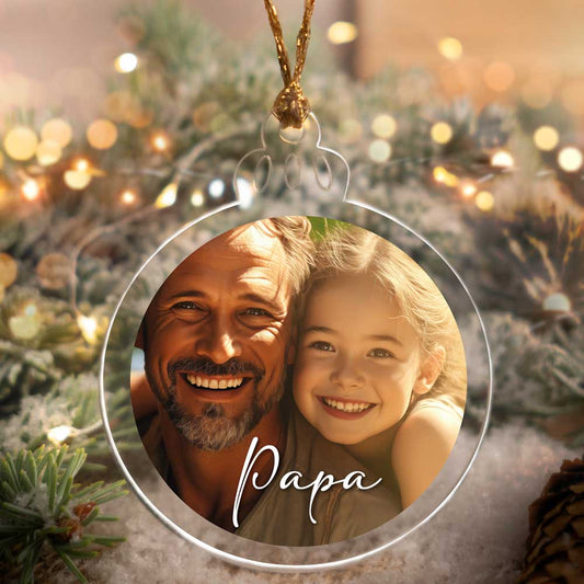 Acrylglas-Weihnachtskugel - personalisierbar mit deinem Bild