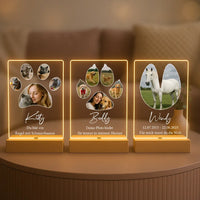 Personalisierte LED-Lampe aus Acrylglas "Mein Haustier #1"