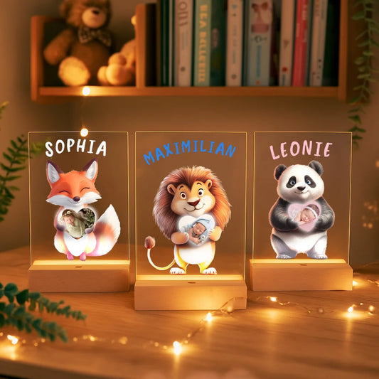 Personalisierte LED-Lampe aus Acrylglas "Mein Lieblingstier"