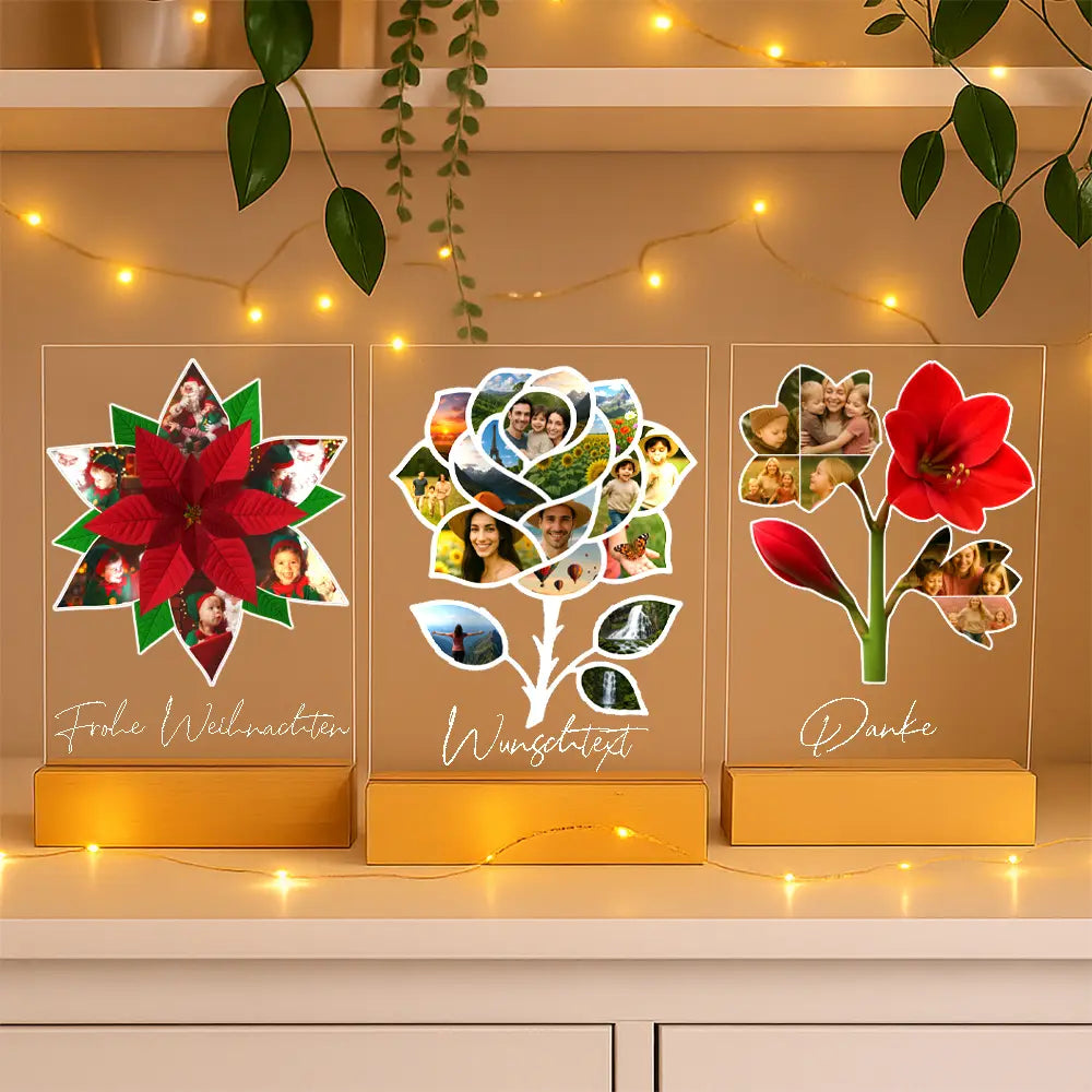 Personalisiertes Bild auf Acrylglas "Fotocollage #7 Blume"