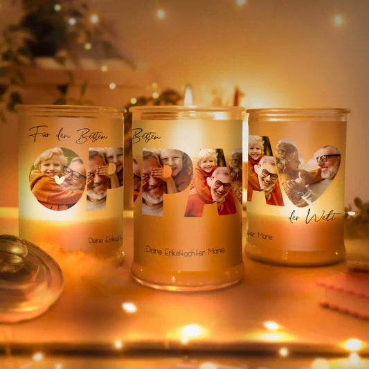 Personalisierte Duftkerze "Fotocollage #3"