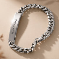 Für Herren: Panzerketten-Gravur-Armband