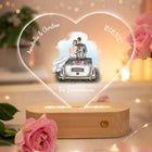 Personalisierte Herz-LED-Lampe aus Acrylglas 