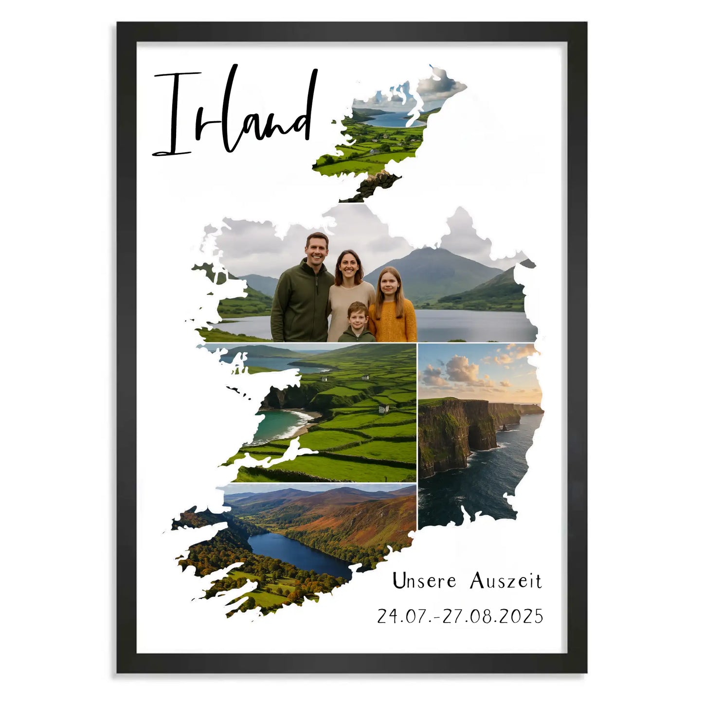 Personalisiertes Poster "Unser Urlaub"