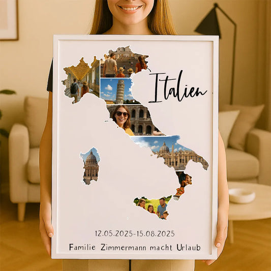 Personalisiertes Wandbild "Unser Urlaub"