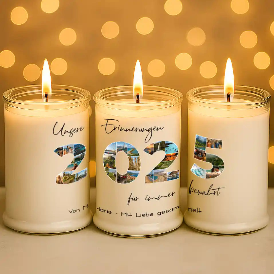 Personalisierte Duftkerze "Fotocollage #3"