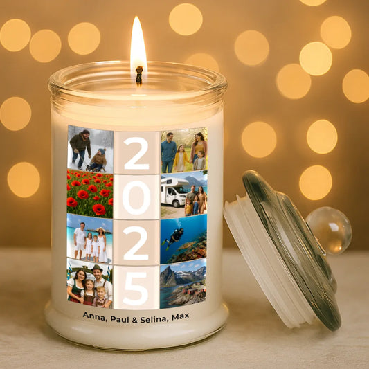 Personalisierte Duftkerze "Fotocollage #4"