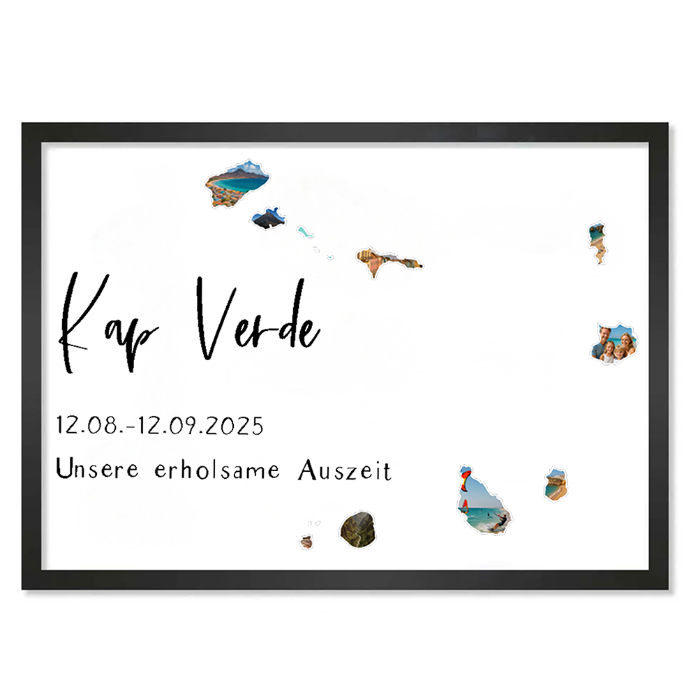 Personalisiertes Poster "Unser Urlaub"