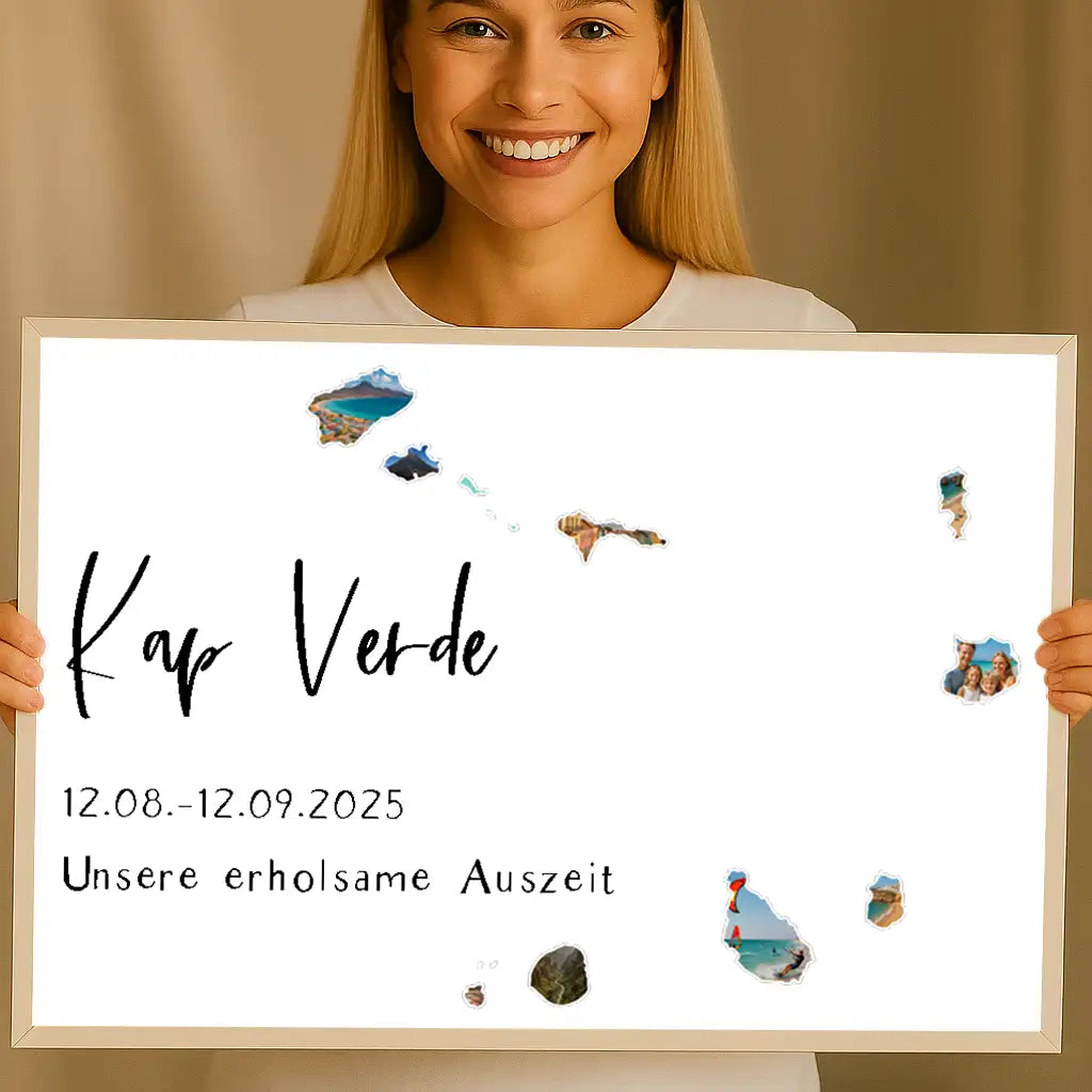 Personalisiertes Wandbild "Unser Urlaub"