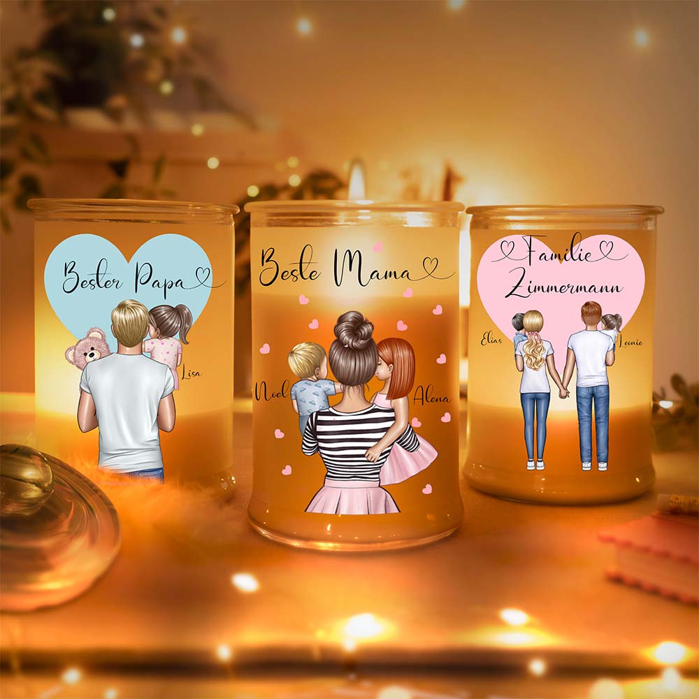 Personalisierte Duftkerze "My Family #2"