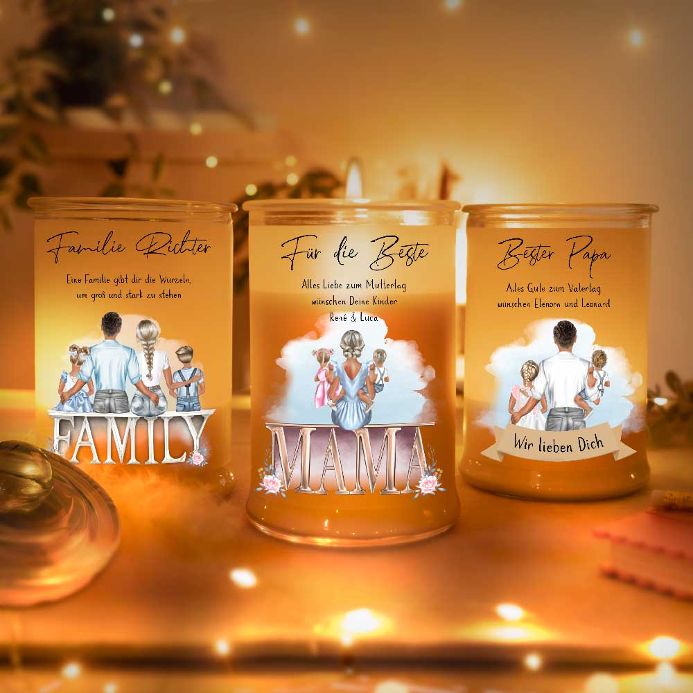 Personalisierte Duftkerze "My Family"