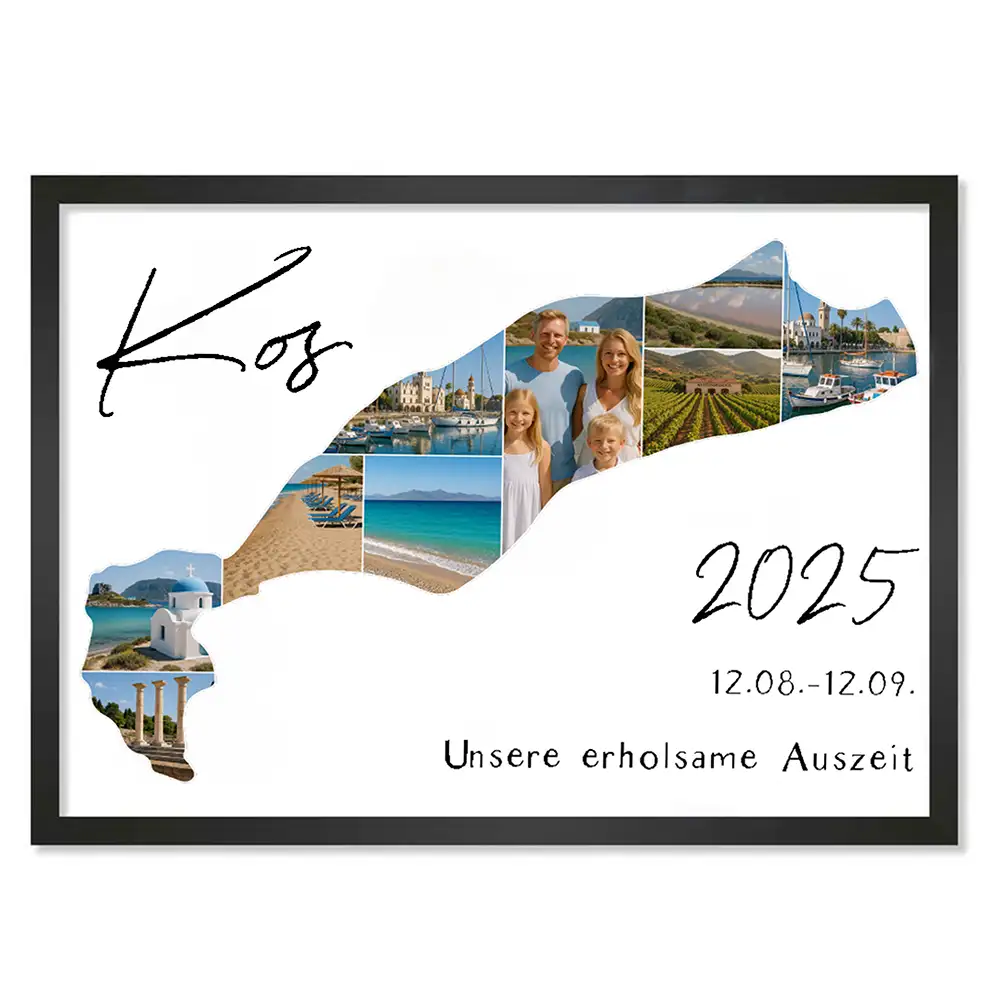 Personalisiertes Poster "Unser Urlaub"