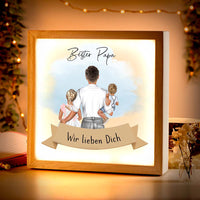 Beleuchteter Bilderrahmen inkl. personalisiertem Bild "My Family"