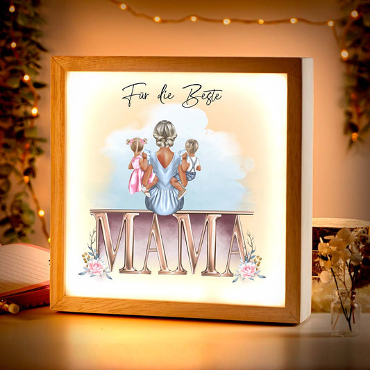 Beleuchteter Bilderrahmen inkl. personalisiertem Bild "My Family"
