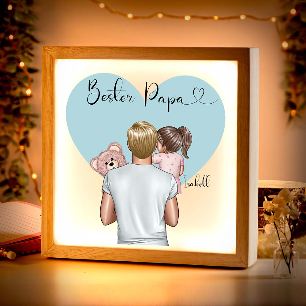 Beleuchteter Bilderrahmen inkl. personalisiertem Bild "My Family #2"