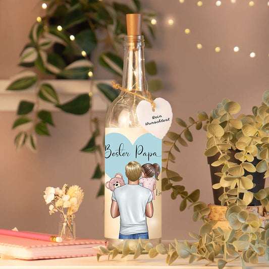 Personalisierte Lichterflasche "My Family #2"