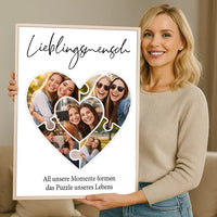 Personalisiertes Wandbild "Das Puzzleteil, dass uns zusammenhält #1"