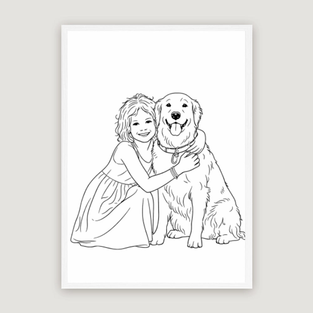 Personalisiertes Wandbild "LineArt"