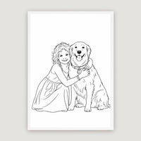 Personalisiertes Wandbild "LineArt"