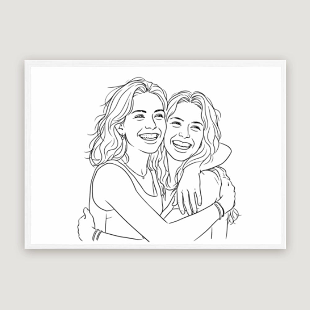 Personalisiertes Wandbild "LineArt"