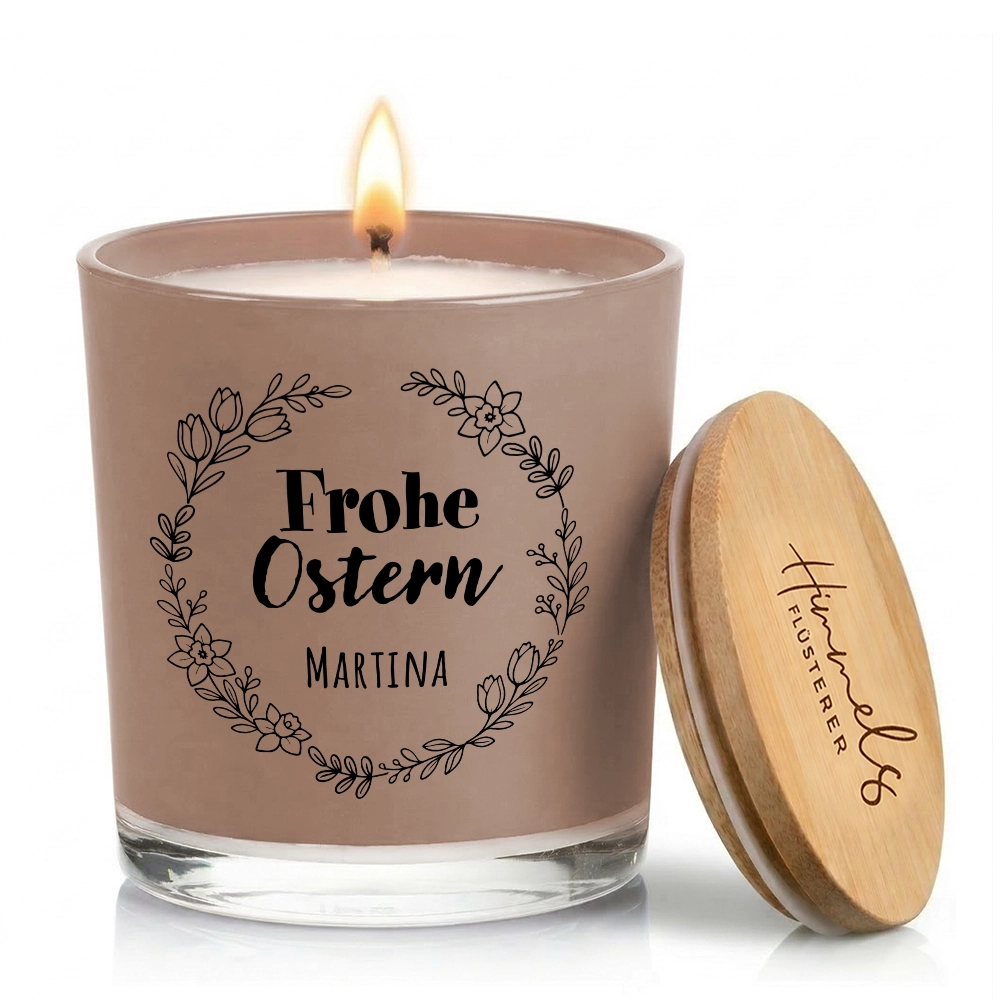 Personalisierte Oster-Duftkerze im Glas