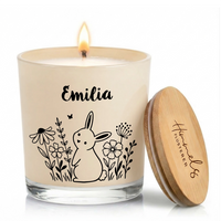 Personalisierte Oster-Duftkerze im Glas