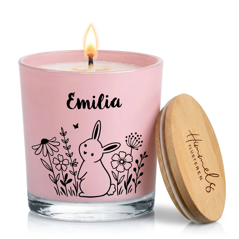 Personalisierte Oster-Duftkerze im Glas