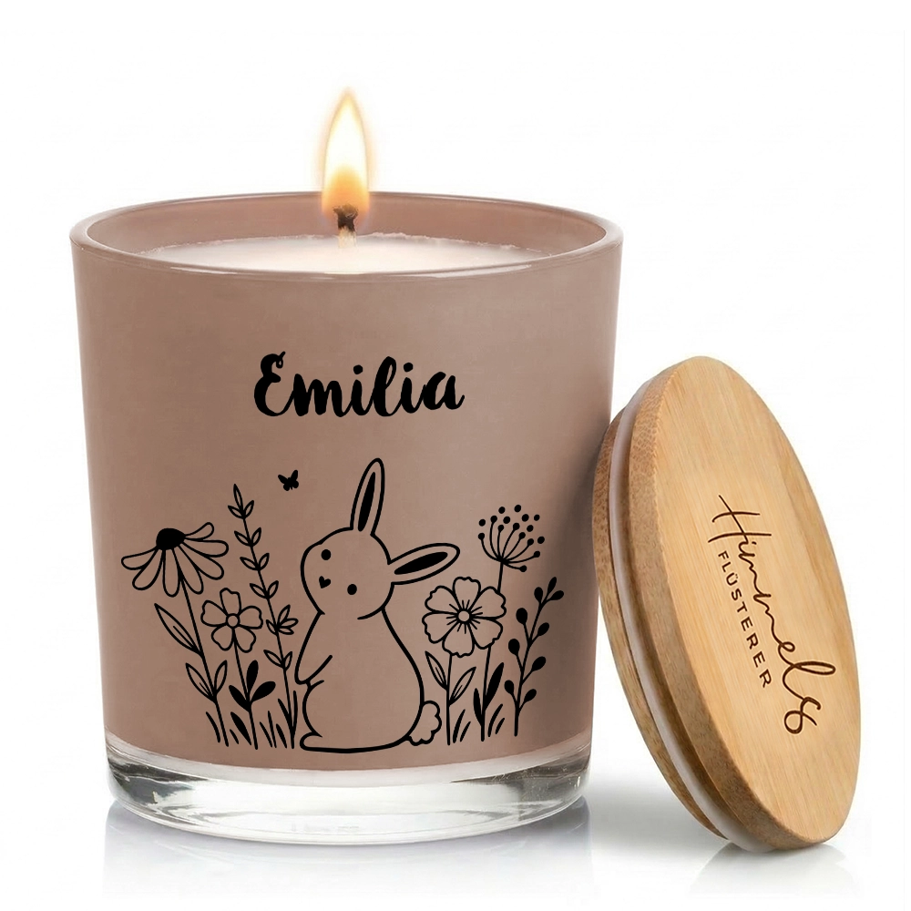 Personalisierte Oster-Duftkerze im Glas