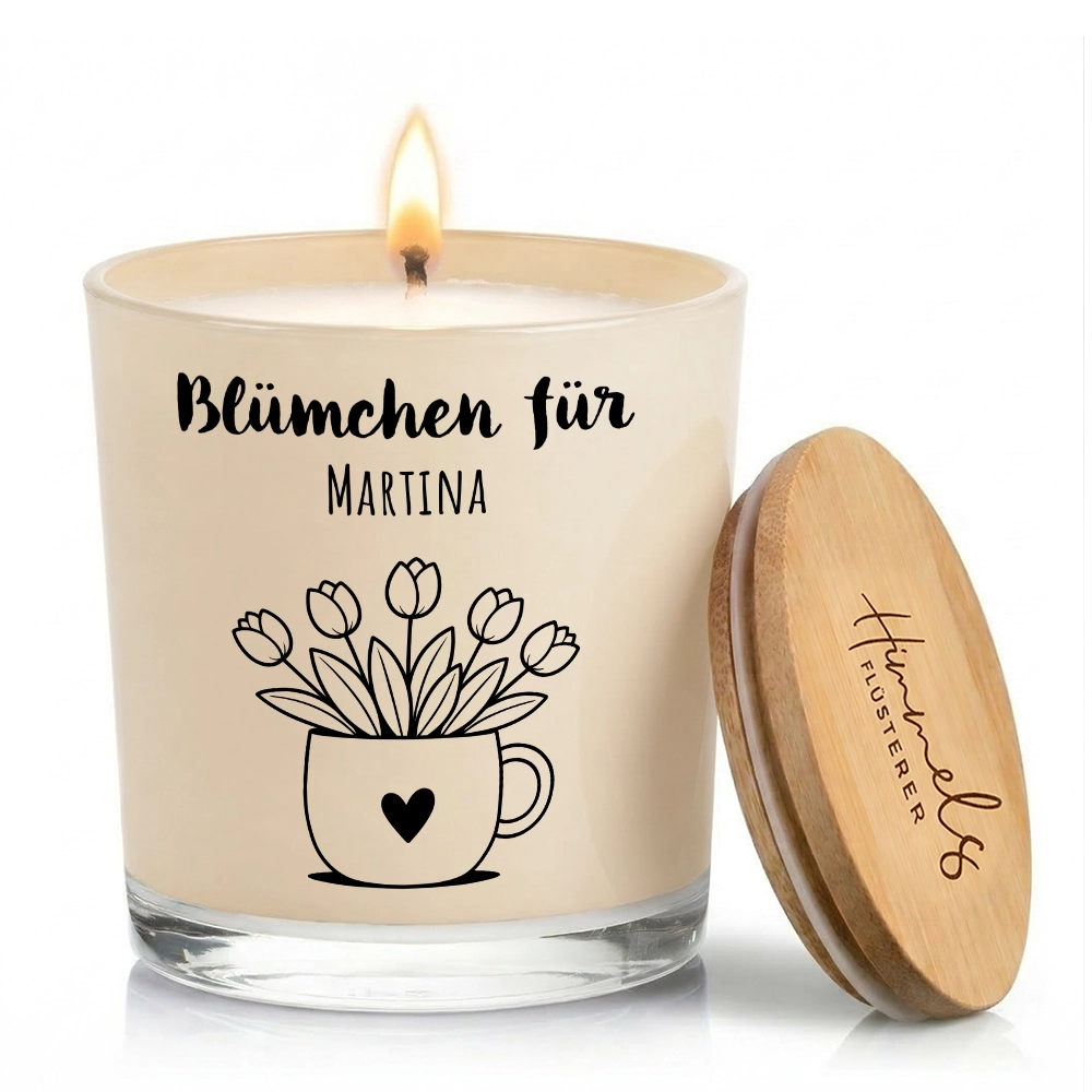 Personalisierte Oster-Duftkerze im Glas