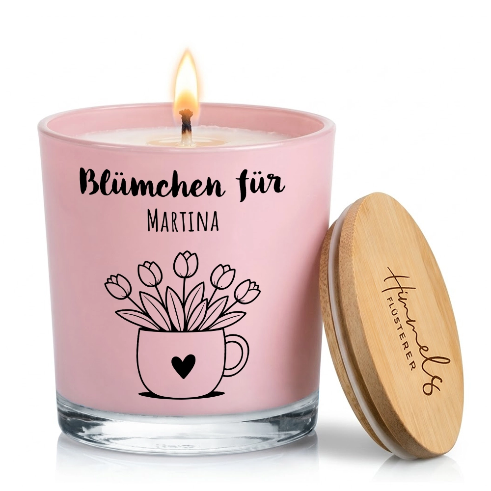 Personalisierte Oster-Duftkerze im Glas