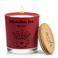 Personalisierte Oster-Duftkerze im Glas