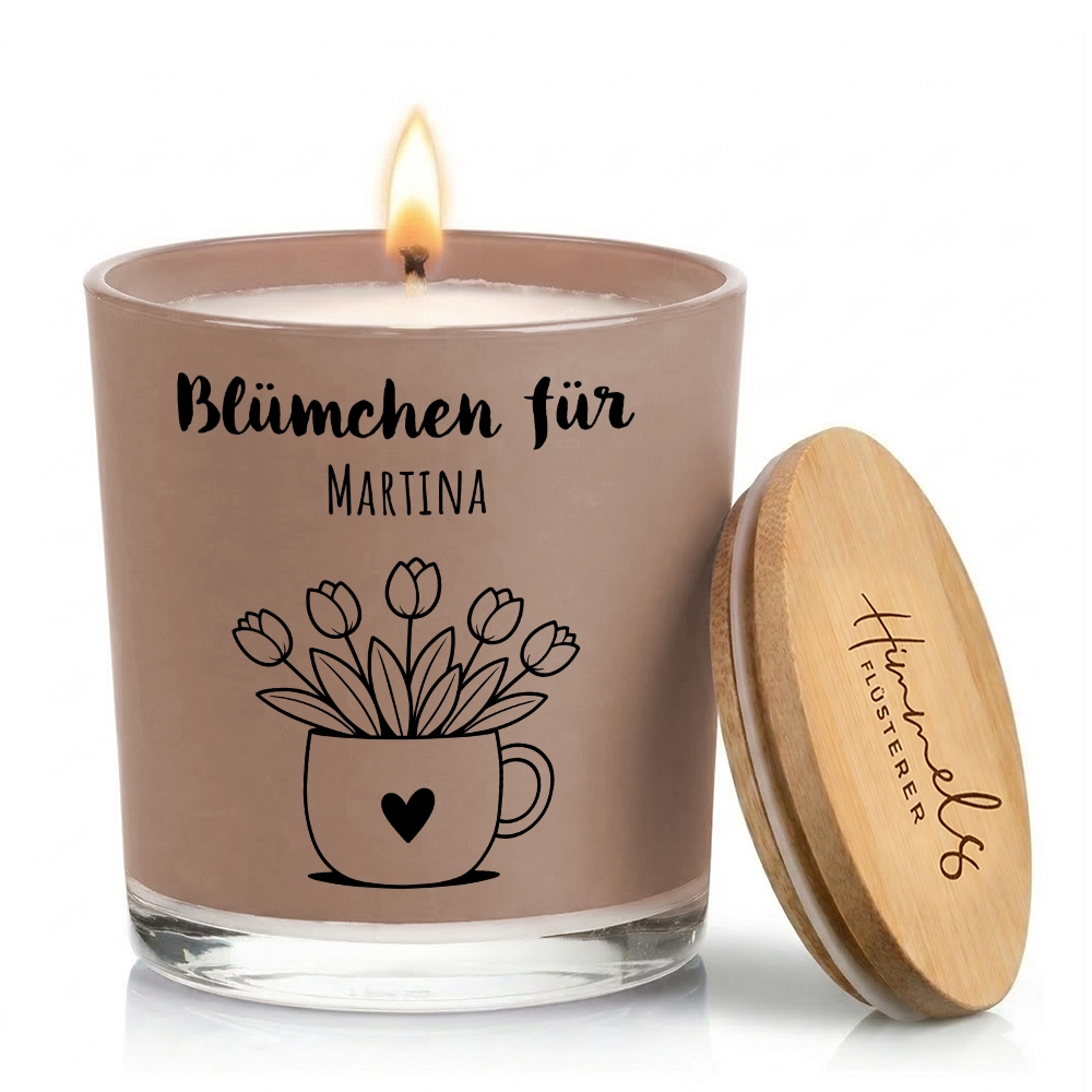 Personalisierte Oster-Duftkerze im Glas