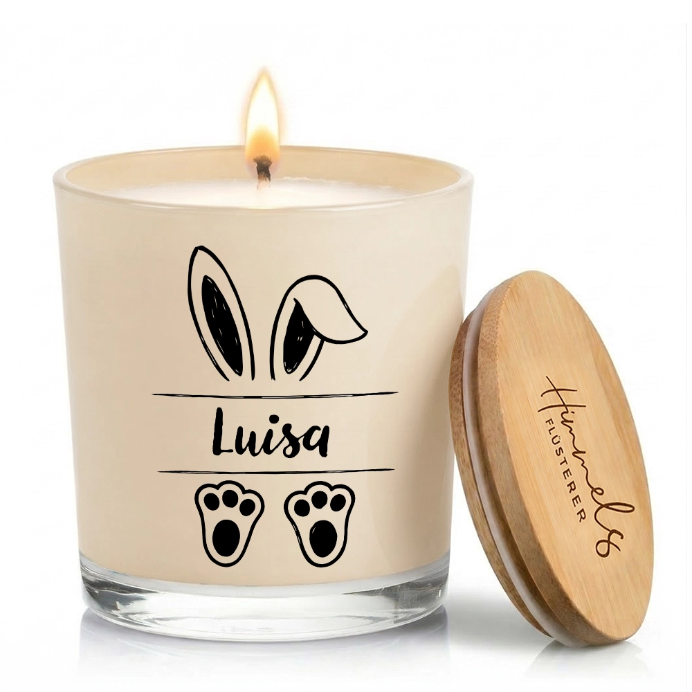 Personalisierte Oster-Duftkerze im Glas