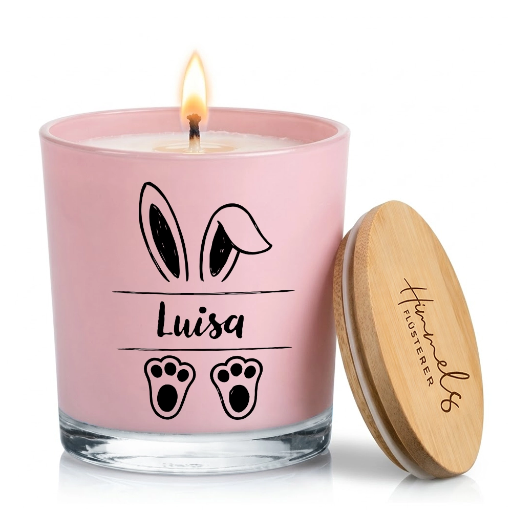 Personalisierte Oster-Duftkerze im Glas