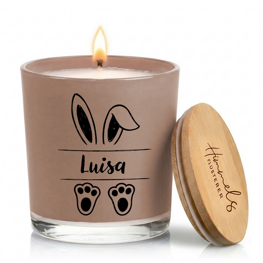 Personalisierte Oster-Duftkerze im Glas