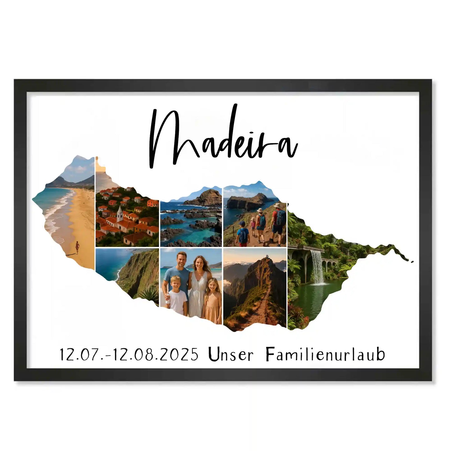 Personalisiertes Poster "Unser Urlaub"
