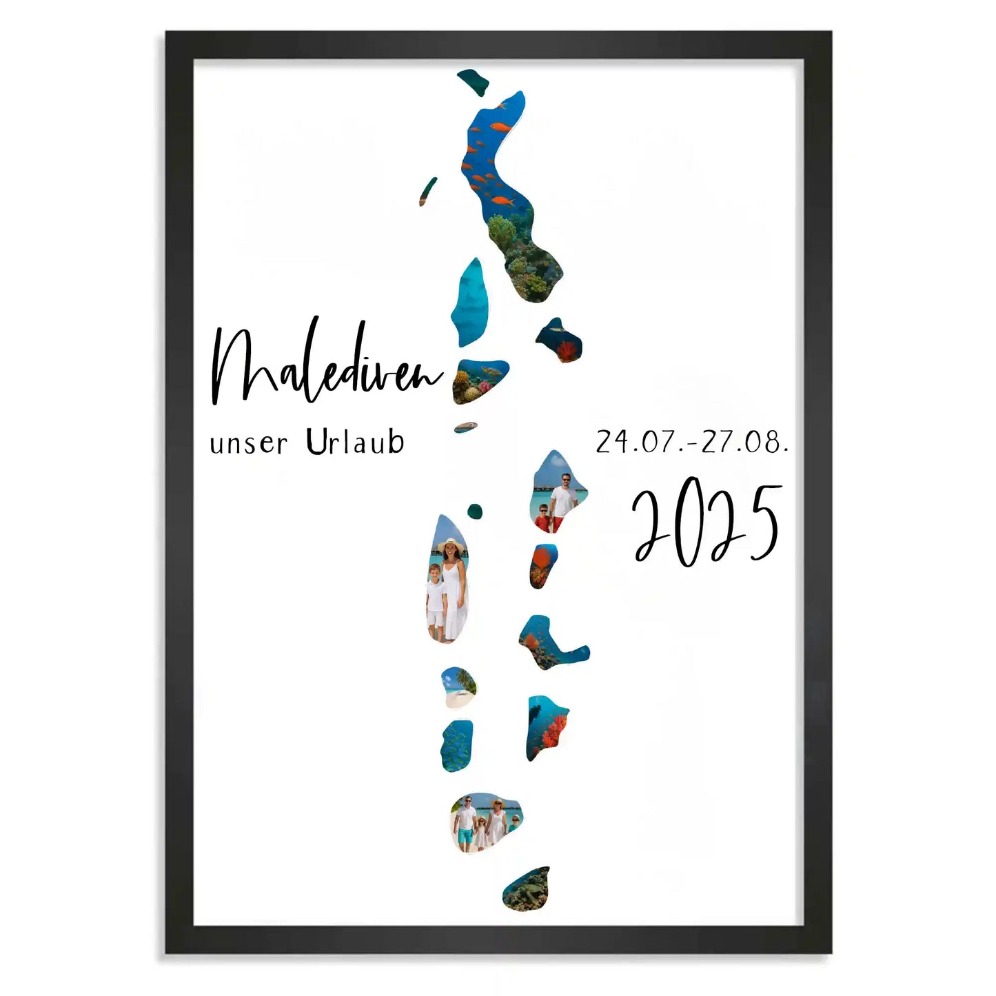 Personalisiertes Poster "Unser Urlaub"