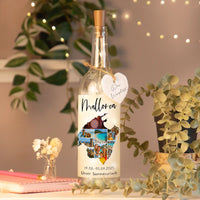 Personalisierte Lichterflasche "Unser Urlaub"