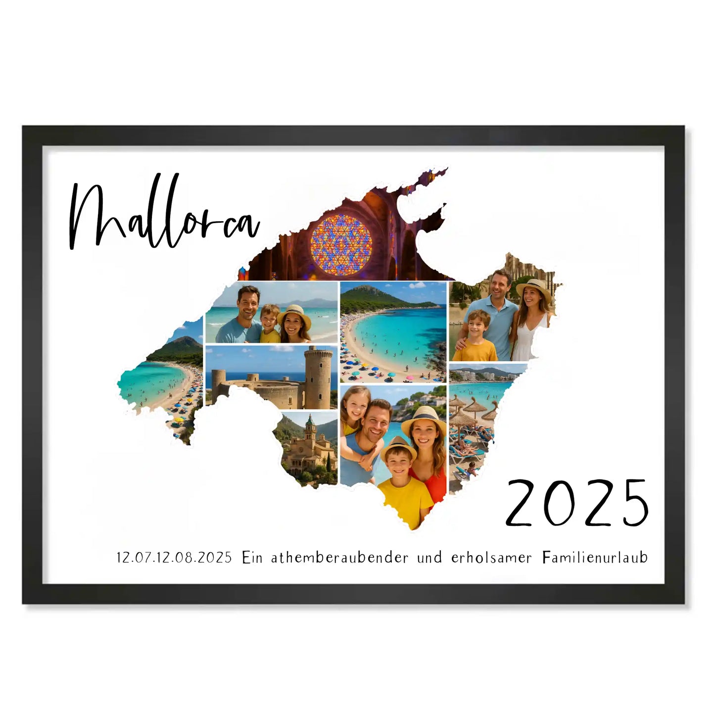 Personalisiertes Poster "Unser Urlaub"