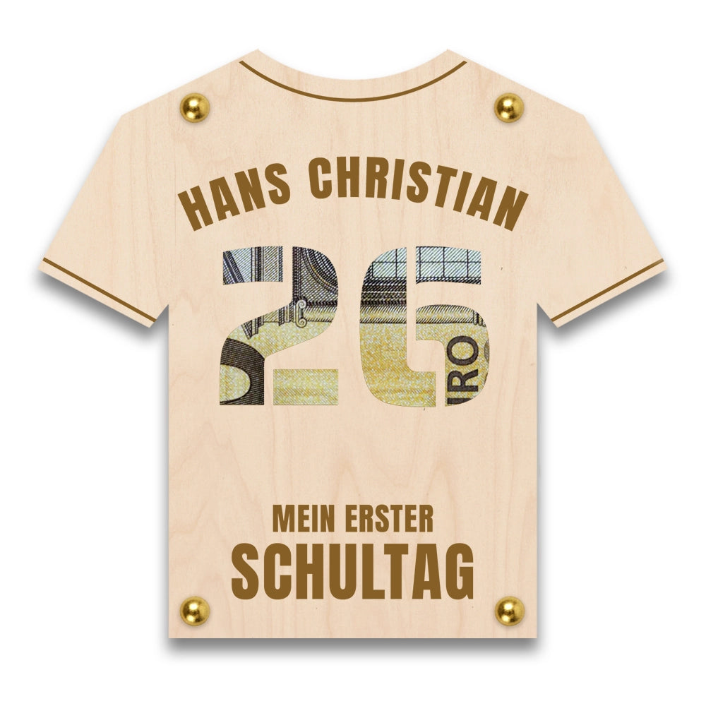 Geldgeschenk: Personalisierbarer Trikot-Wunscherfüller